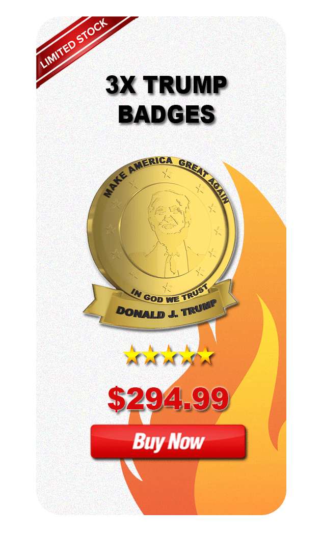 3x Trump Badges buy