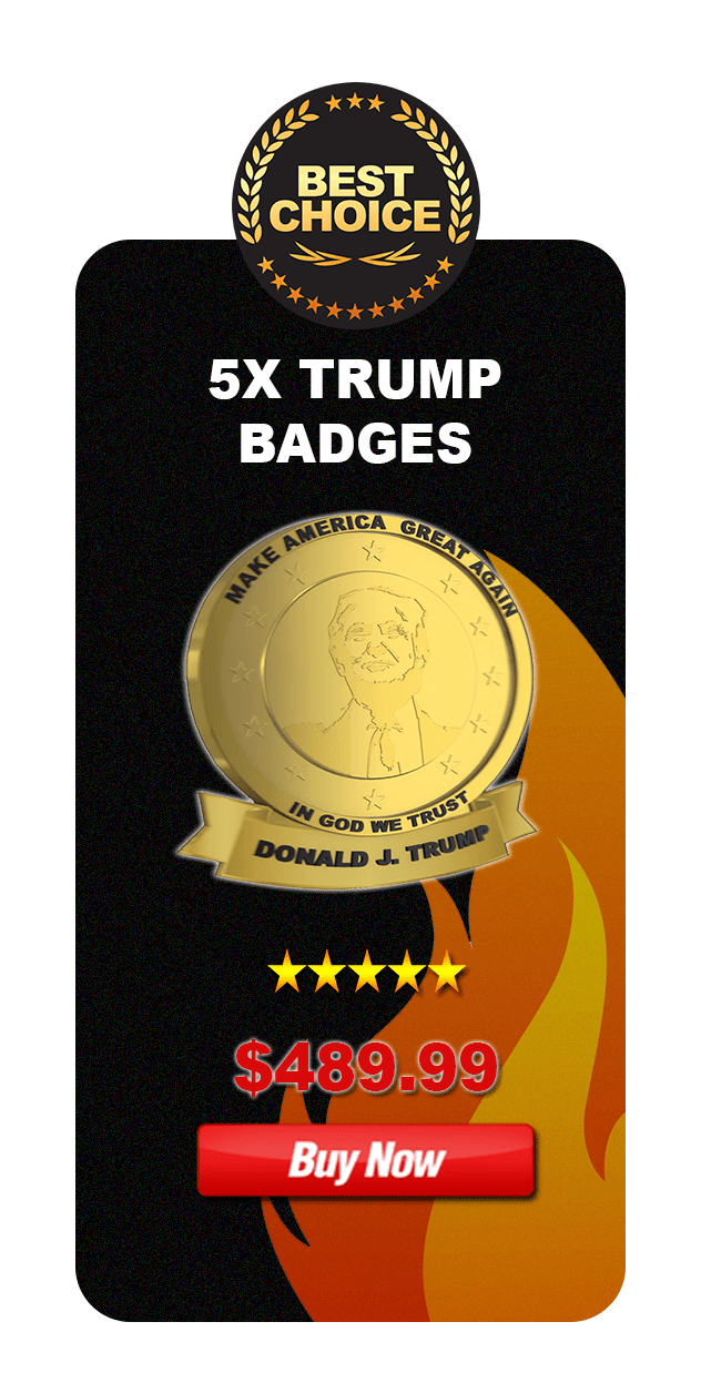 5x Trump Badges buy